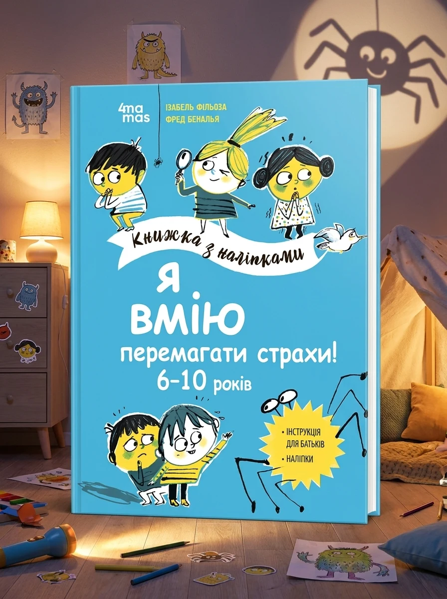 Я вмію перемагати страхи! Книжка з наліпками. 6-10 років