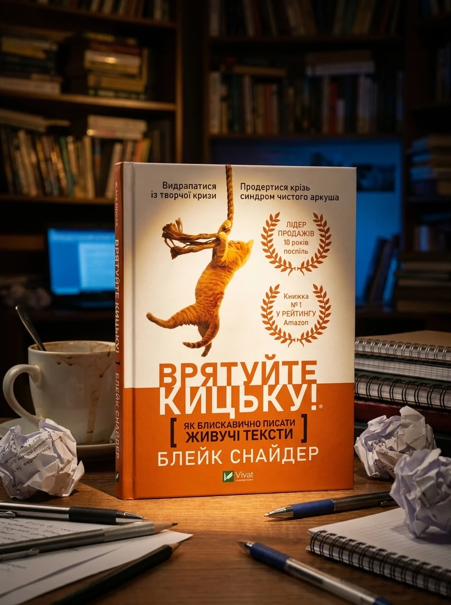 Врятуйте кицьку! Як блискавично писати живучі тексти | купити книгу онлайн