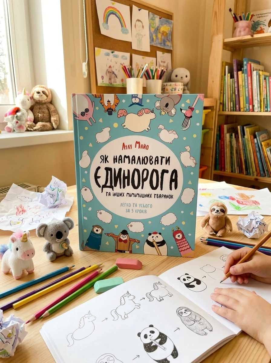 Як намалювати єдинорога та інших мімімішних тваринок — Розвивальні книги