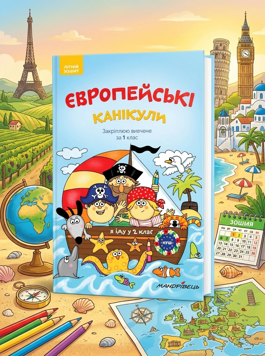 Європейські канікули. Закріплюю вивчене за 1 клас. Літній зошит — Підготовка до школи