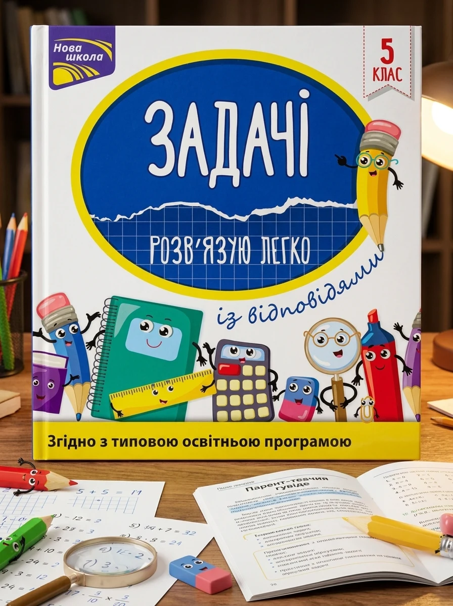 Задачі. Розв'язую легко. 5 клас — Книги з наліпками