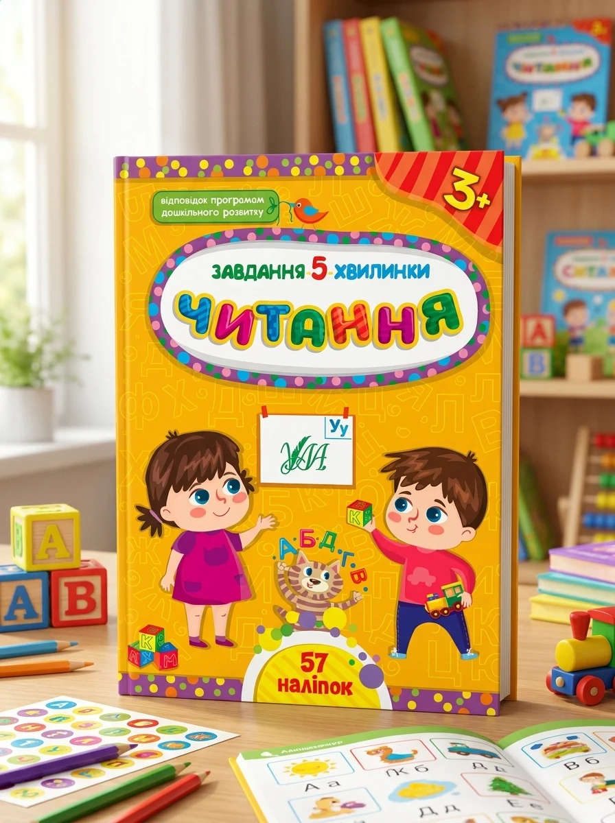 Завдання-5-хвилинки. Читання. Від 3 років — Розвивальні книги