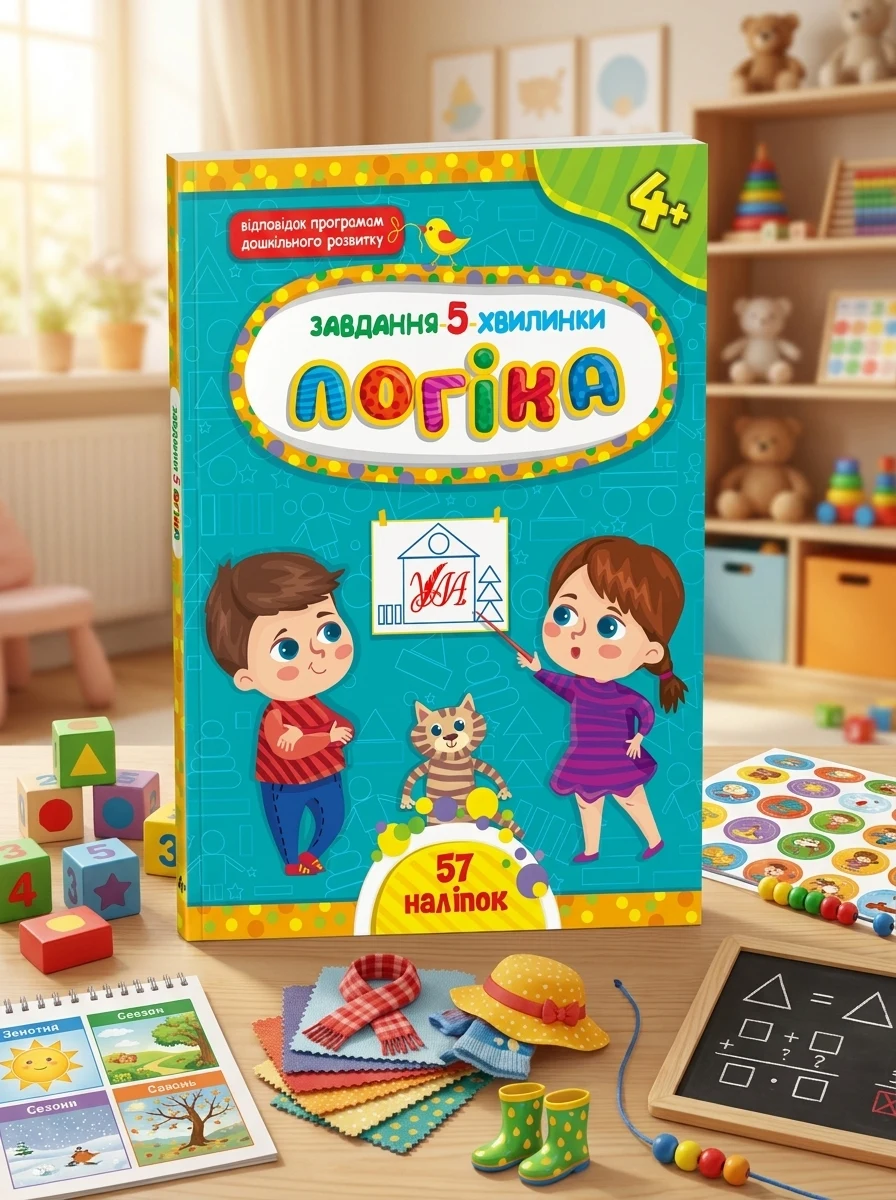 Завдання-5-хвилинки. Логіка. Від 4 років — Розвивальні книги