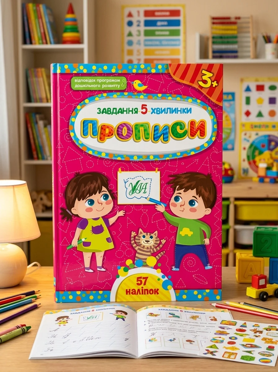 Завдання-5-хвилинки. Прописи. Від 3 років — Розвивальні книги