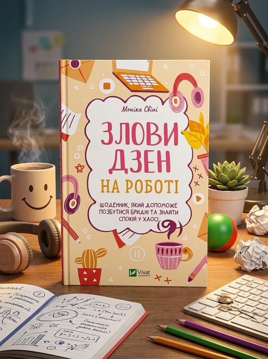 Злови дзен на роботі. Щоденник, який допоможе позбутися бридні та знайти спокій у хаосі | купити книгу онлайн