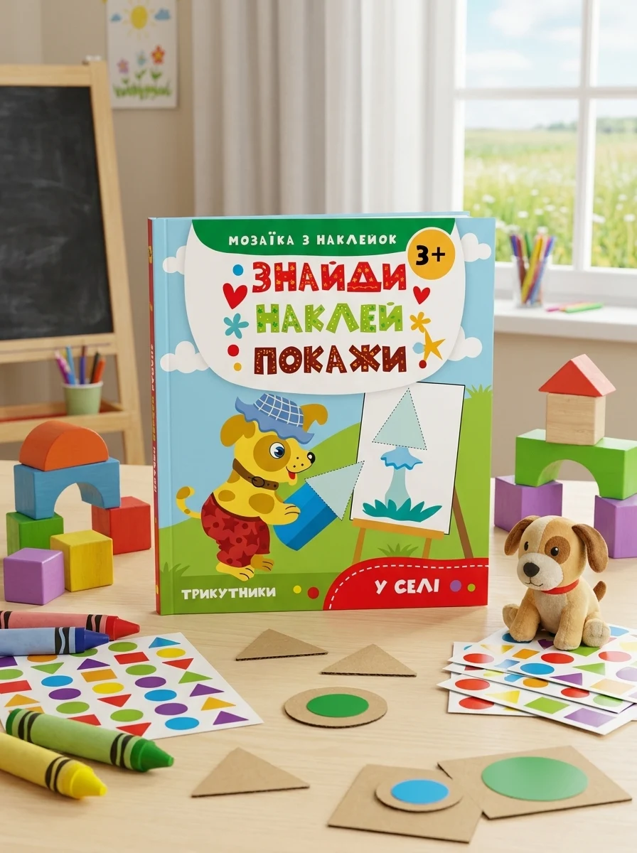 Знайди. Наклей. Покажи. У селі. Від 3 років — Книги з наліпками