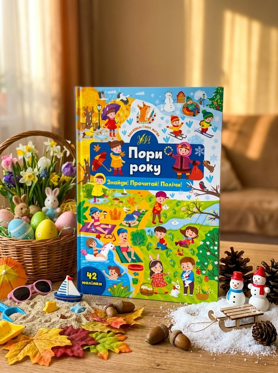 Знайди! Прочитай! Полічи! Пори року — Розвивальні книги