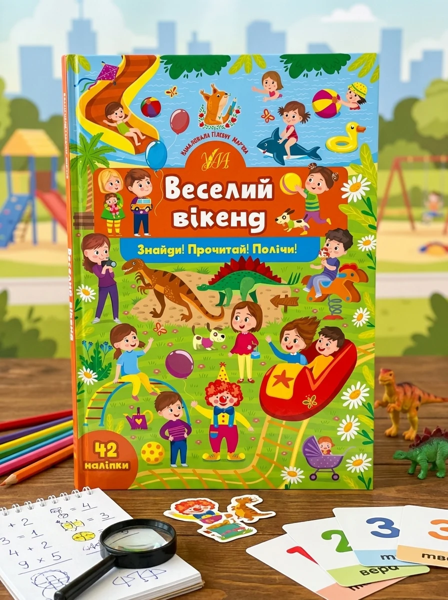 Знайди! Прочитай! Полічи! Веселий вікенд — Розвивальні книги