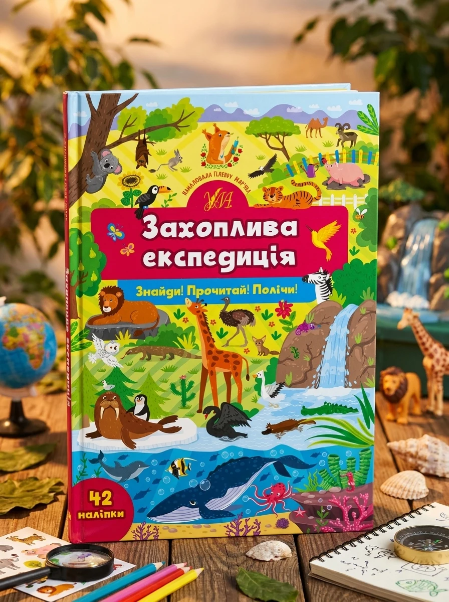 Знайди! Прочитай! Полічи! Захоплива експедиція — Розвивальні книги