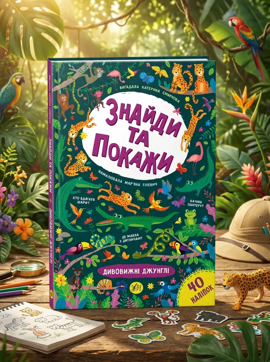 Знайди та покажи. Дивовижні джунглі
