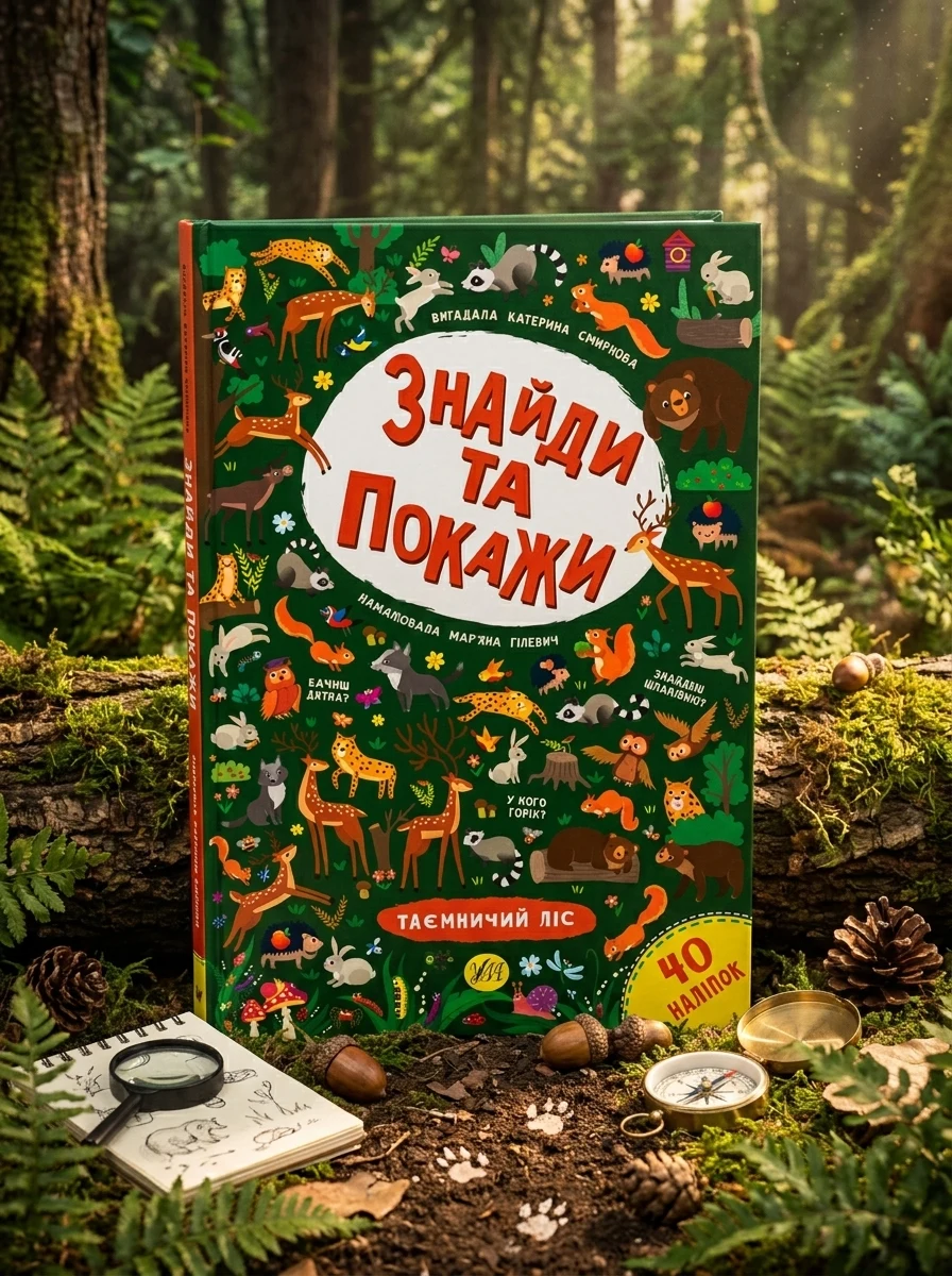 Знайди та покажи. Таємничий ліс — Книги з наліпками