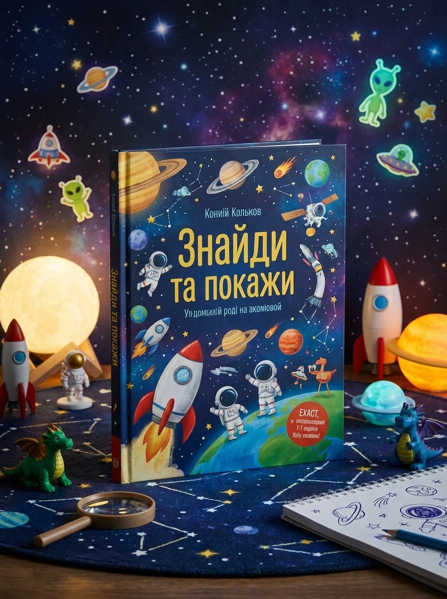 Знайди та покажи. Загадковий космос — Книги з наліпками