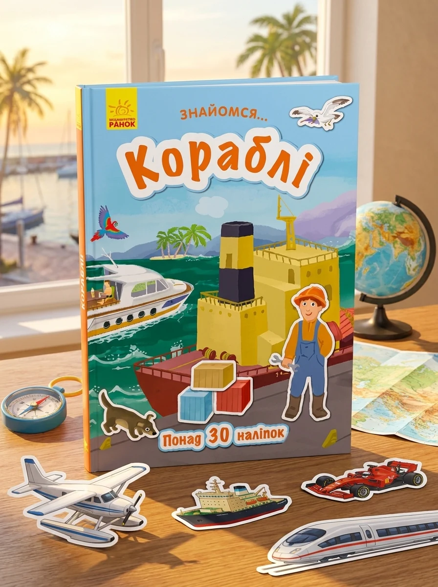 Знайомся... Кораблі — Книги з наліпками