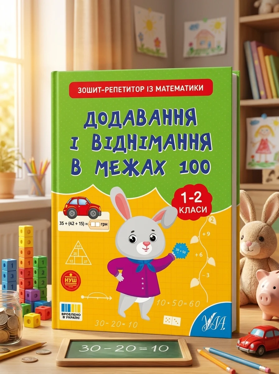 Зошит-репетитор із математики. Додавання і віднімання в межах 100. 1-2 клас — Книги для школи