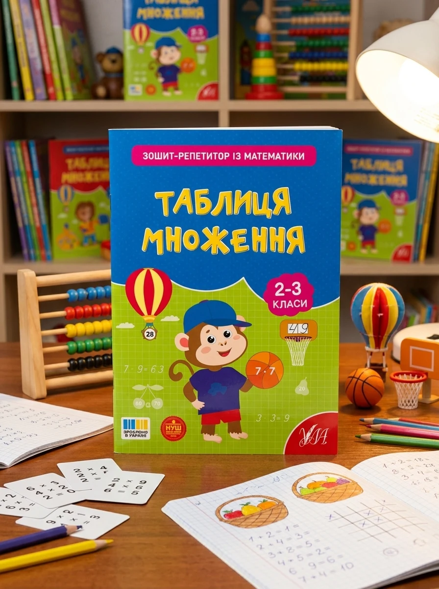 Зошит-репетитор із математики. Таблиця множення. 2-3 клас — Книги для школи