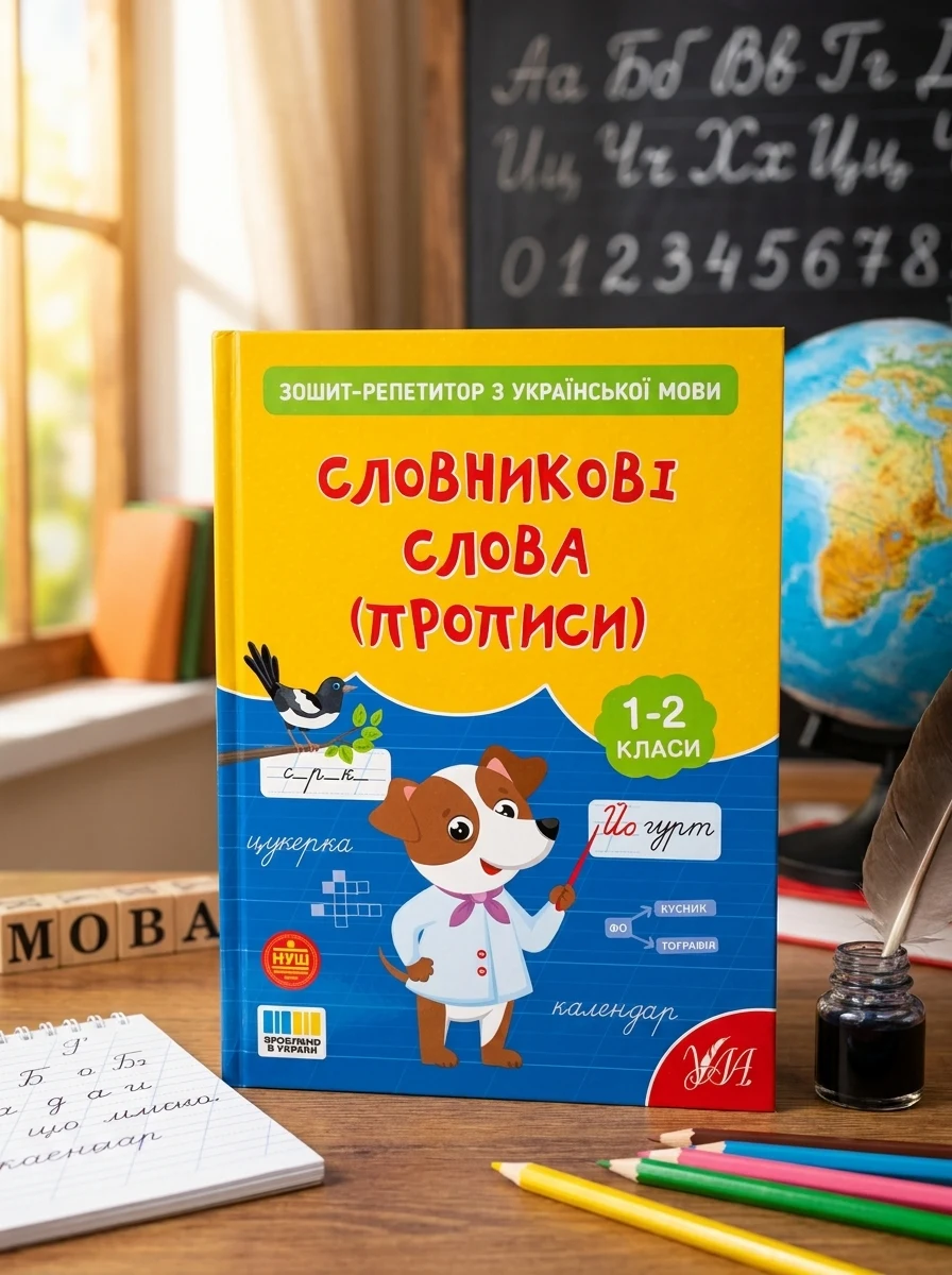 Зошит-репетитор з української мови. Словникові слова (прописи). 1-2 клас — Книги для школи