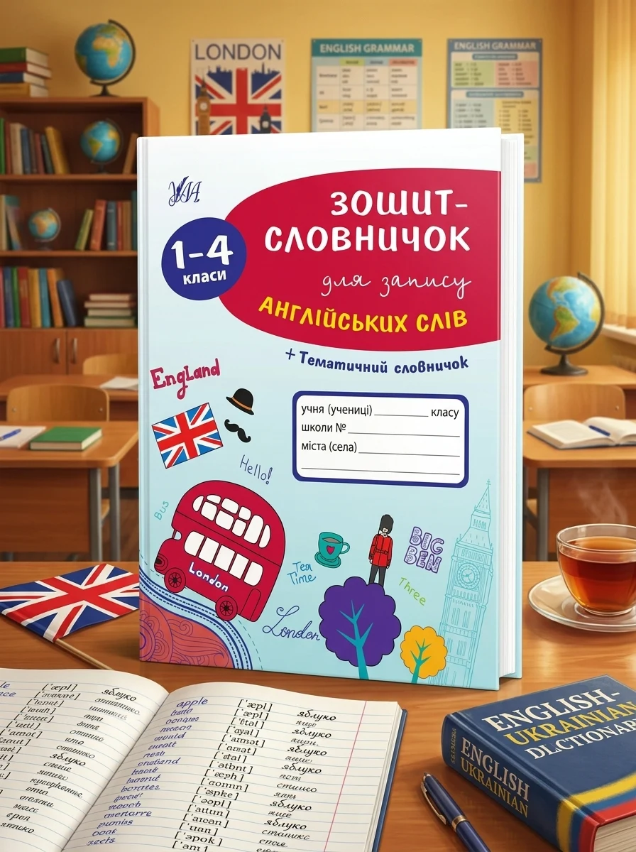 Зошит-словничок для запису англійських слів. 1-4 клас — фото 2