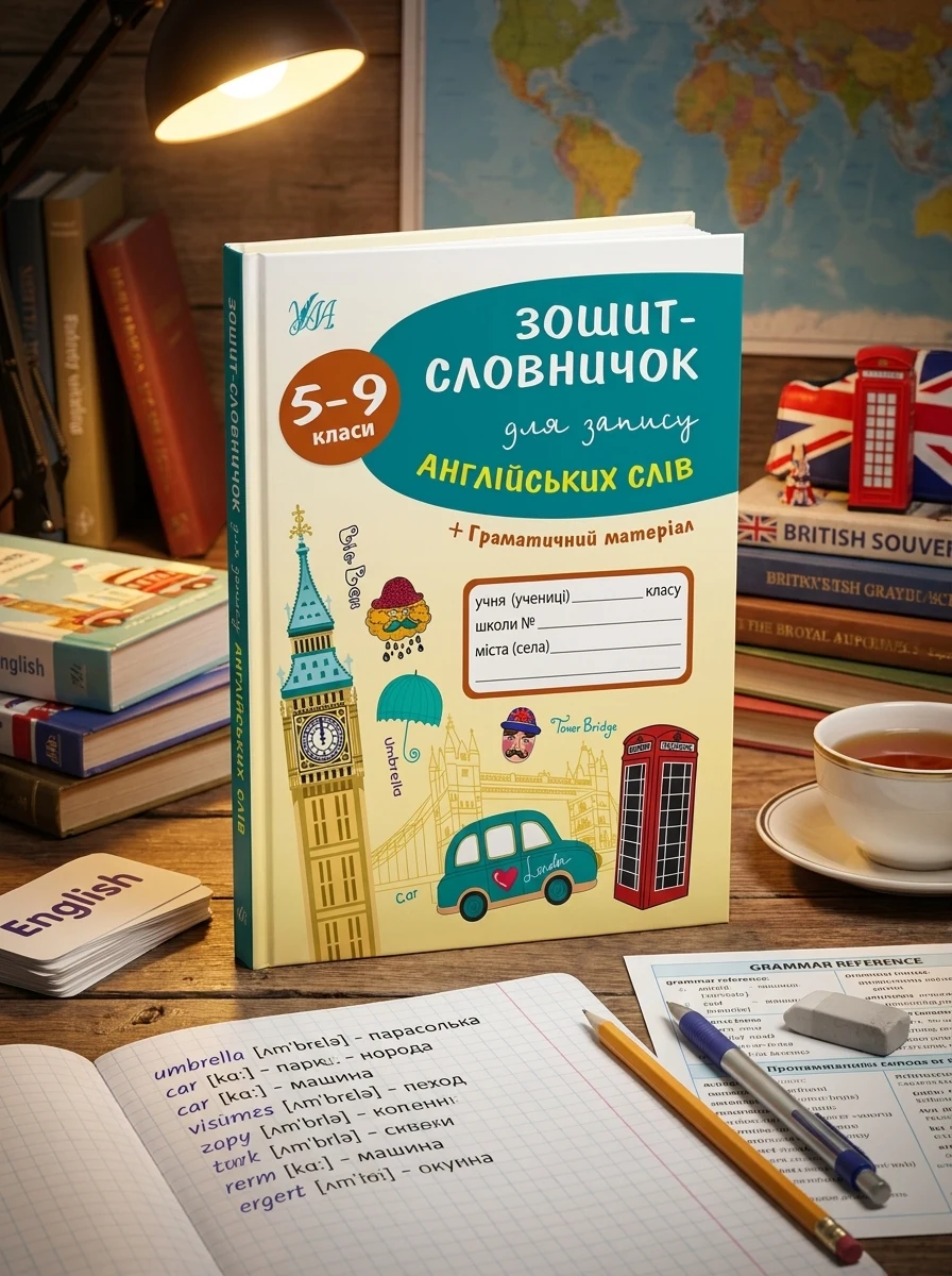 Зошит-словничок для запису англійських слів. 5-9 класи — фото 2