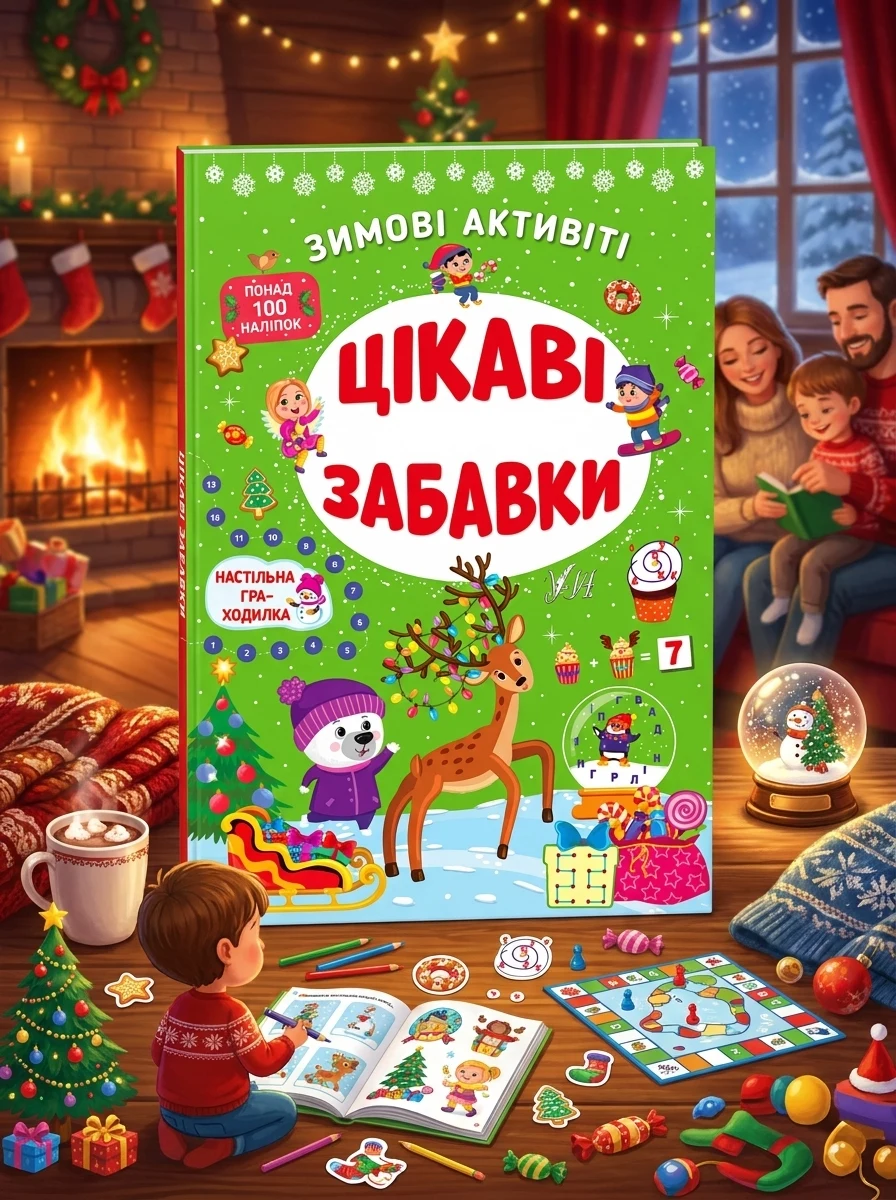 Зимові активіті. Цікаві забавки — Книги з наліпками