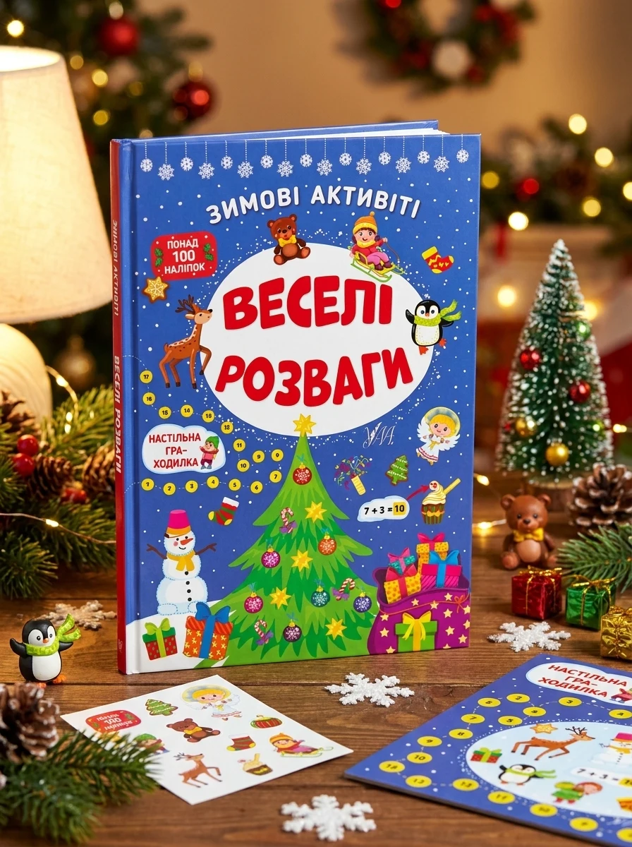 Зимові активіті. Веселі розваги — Книги з наліпками