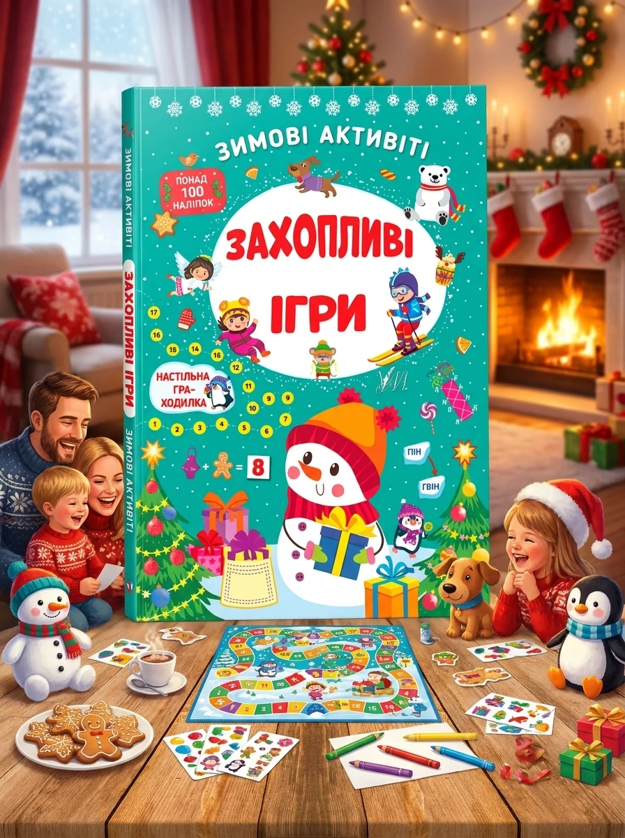 Зимові активіті. Захопливі ігри — Книги з наліпками