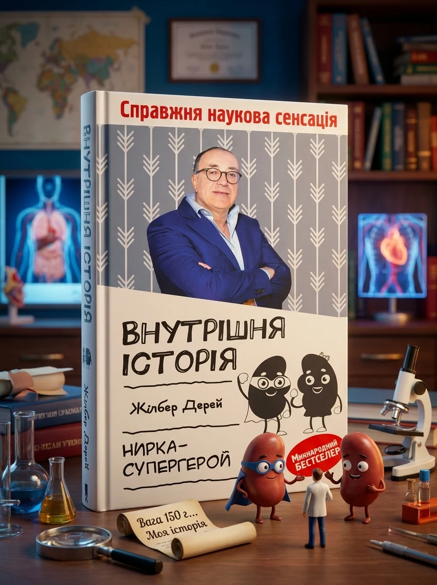 Внутрішня історія. Нирка-супергерой — Дерей Жілбер, обкладинка