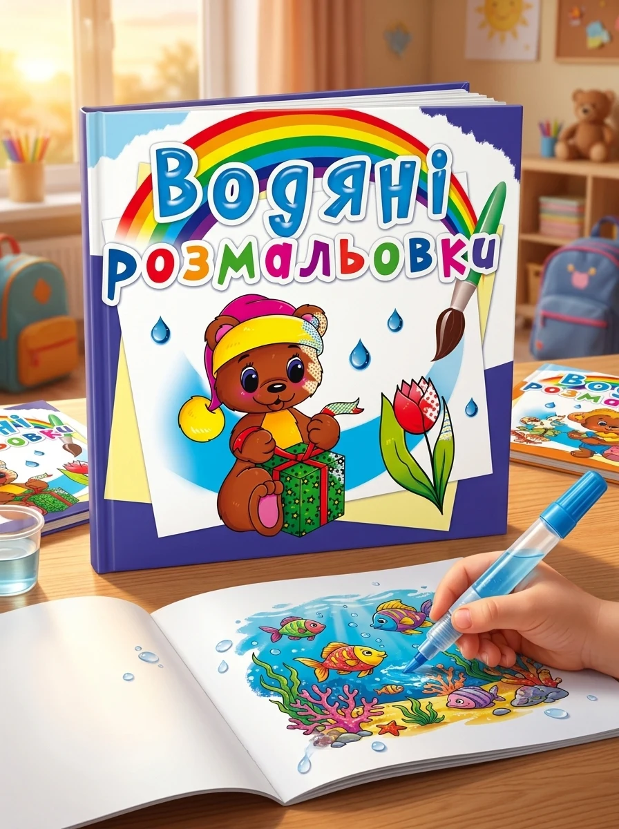 Водяні розмальовки. Чарівний подарунок — Дитяча література