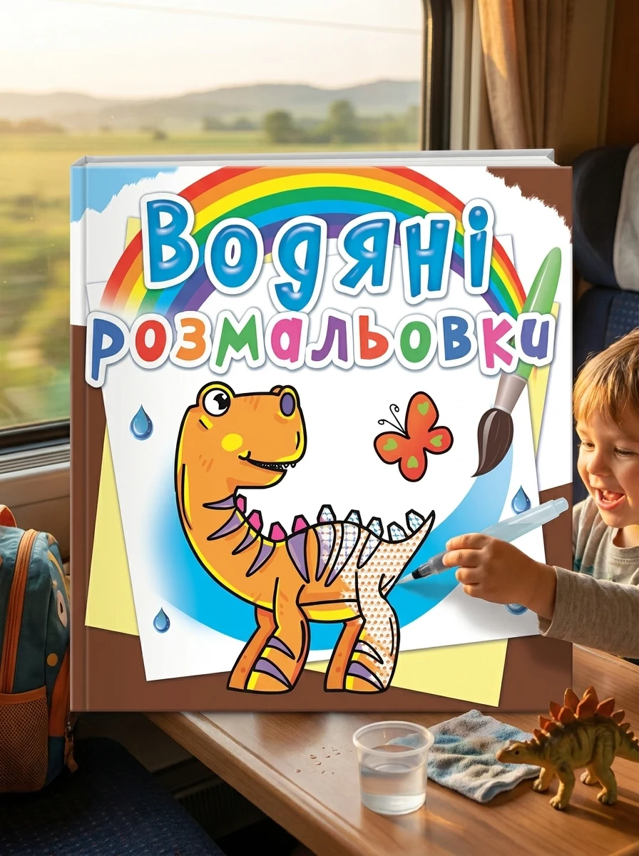 Водяні розмальовки. Динозаврики,