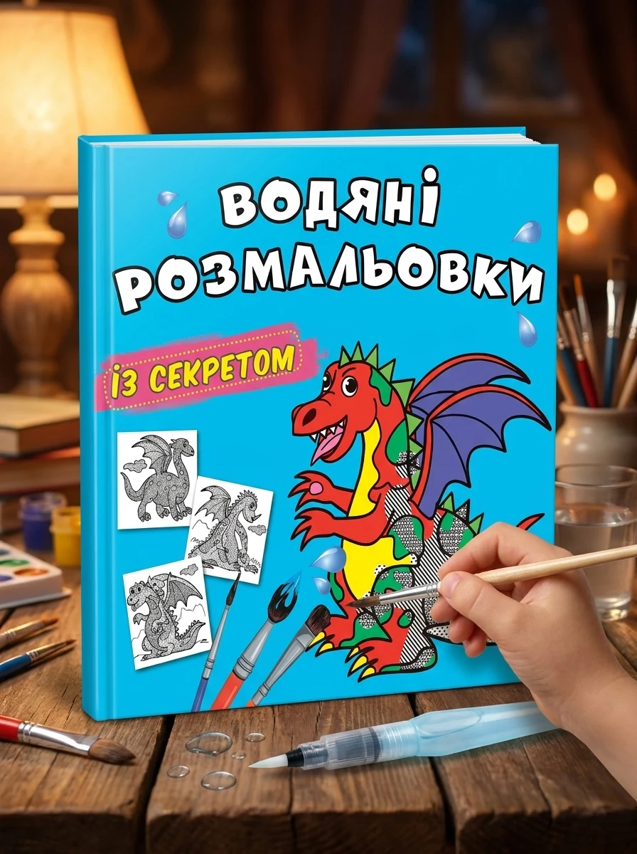 Водяні розмальовки із секретом. Дракончик — Дитяча література