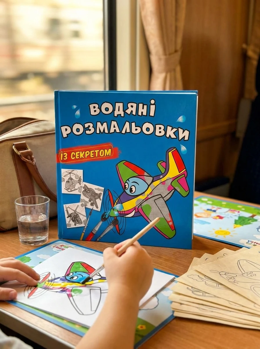 Водяні розмальовки із секретом. Літачок — Дитяча література