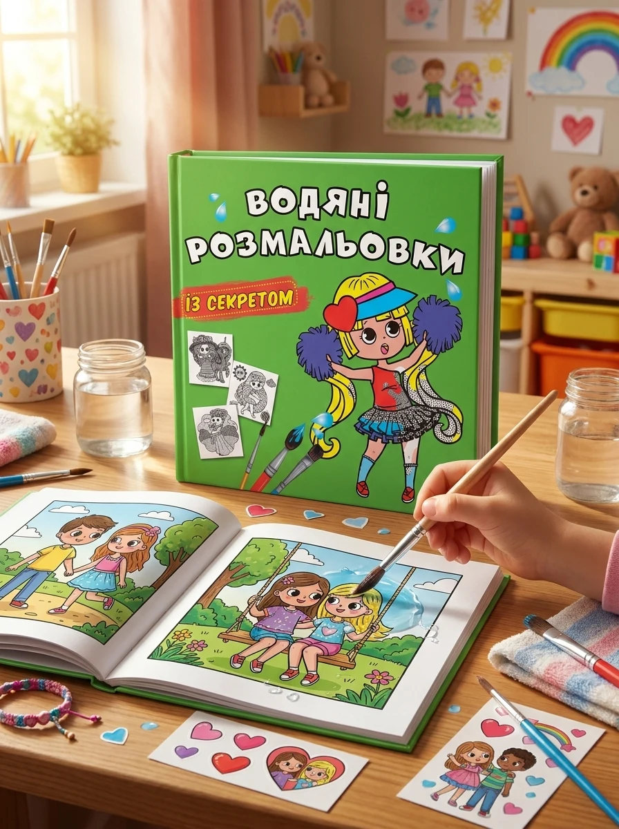 Водяні розмальовки із секретом. Найкраща подружка — Дитяча література