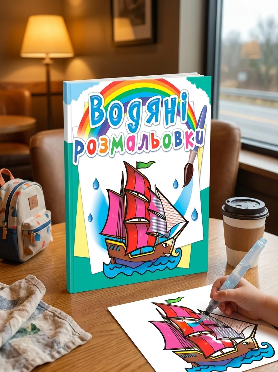 Водяні розмальовки. Кораблі — Дитяча література