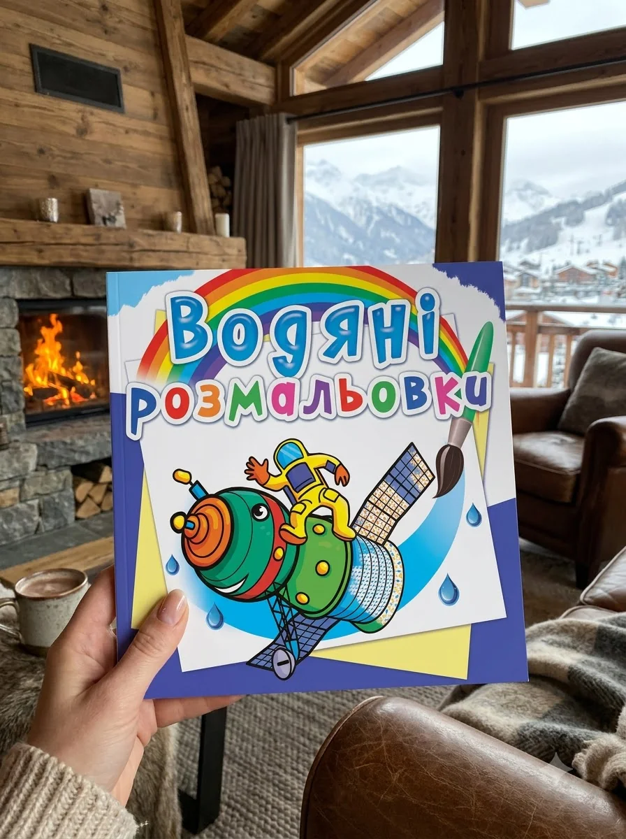 Водяні розмальовки. Космічна техніка — Дитяча література
