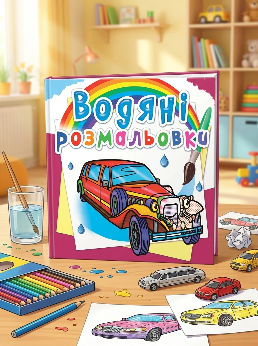 Водяні розмальовки. Лімузини — Дитяча література