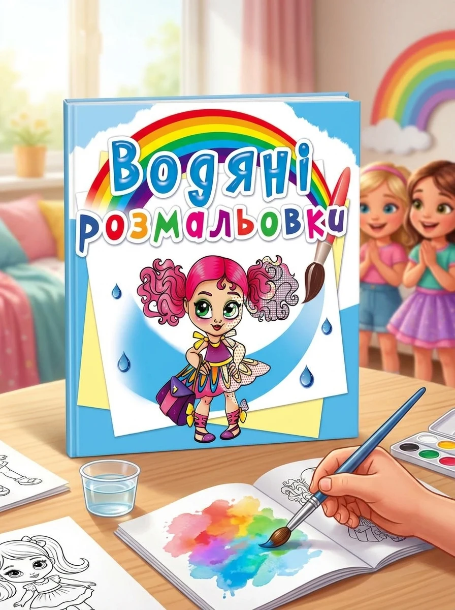 Водяні розмальовки. Модниці-подружки — Дитяча література