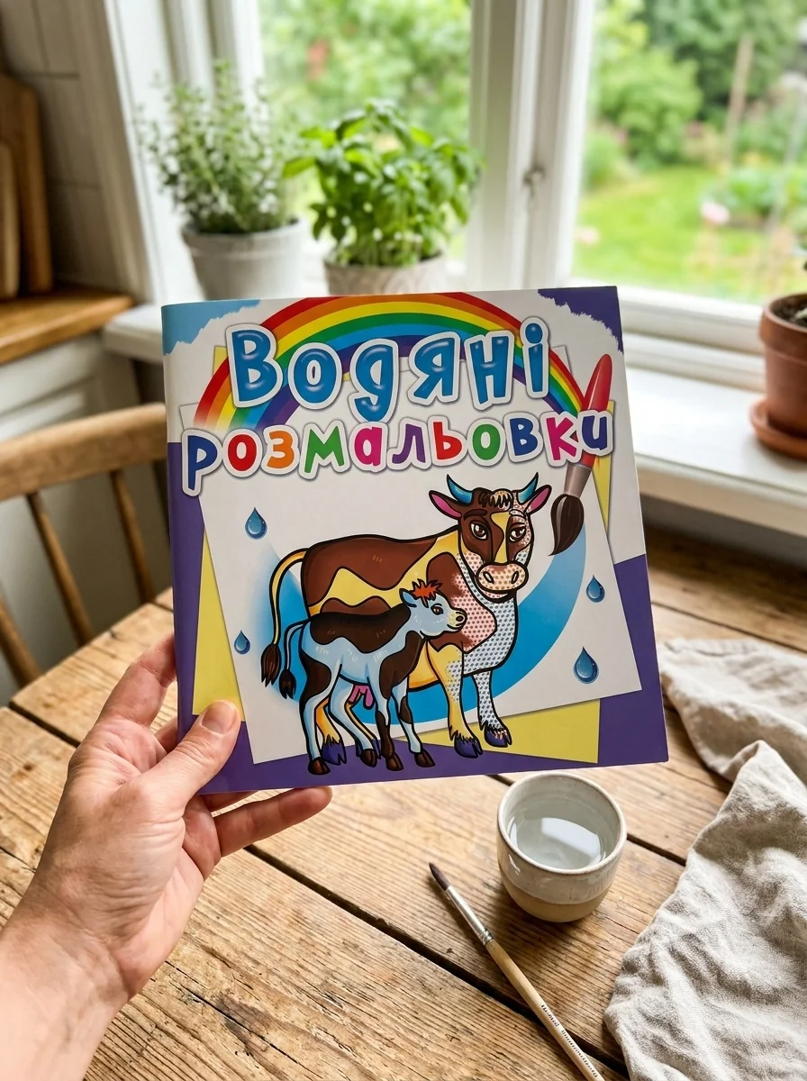Водяні розмальовки. На фермі — Дитяча література