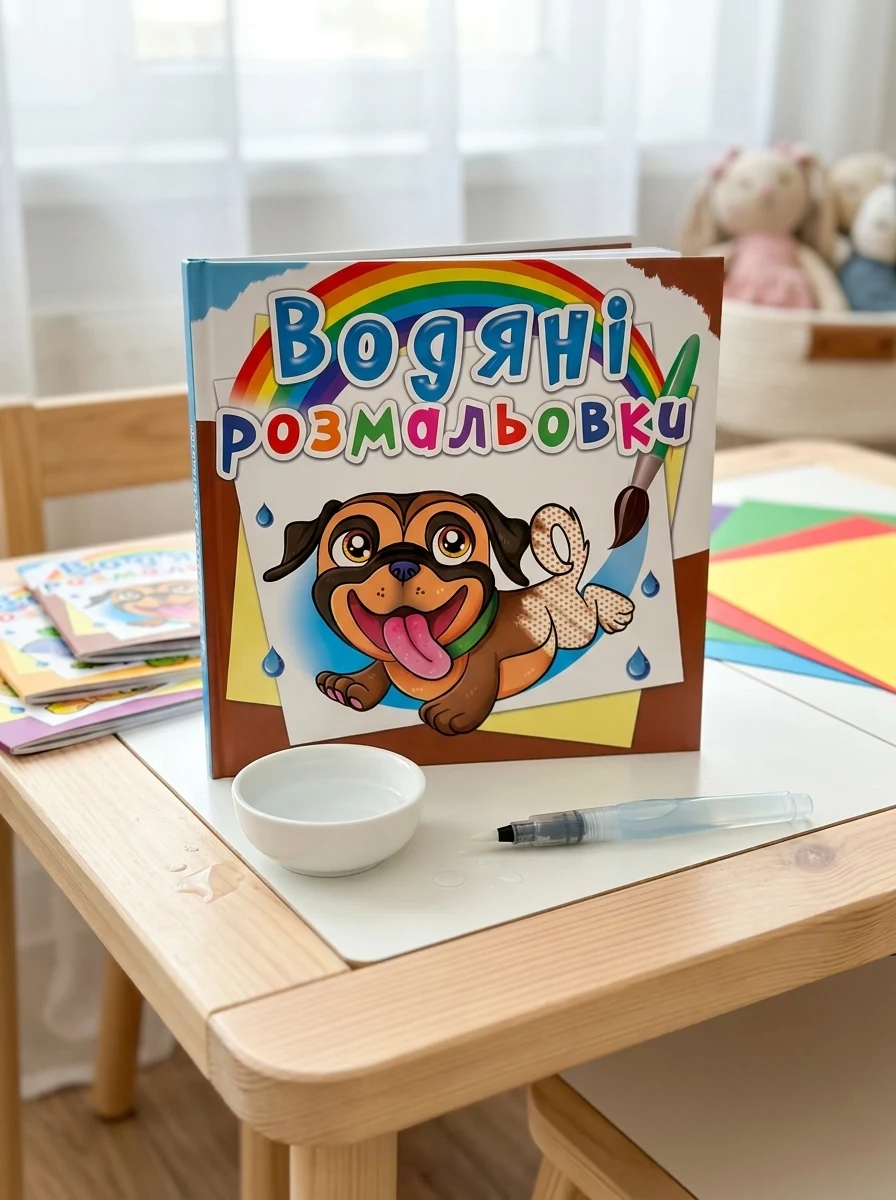Водяні розмальовки. Песики — Дитяча література