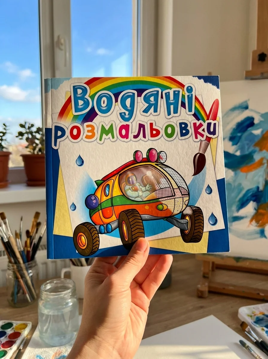 Водяні розмальовки. Подорож Марсом, обкладинка