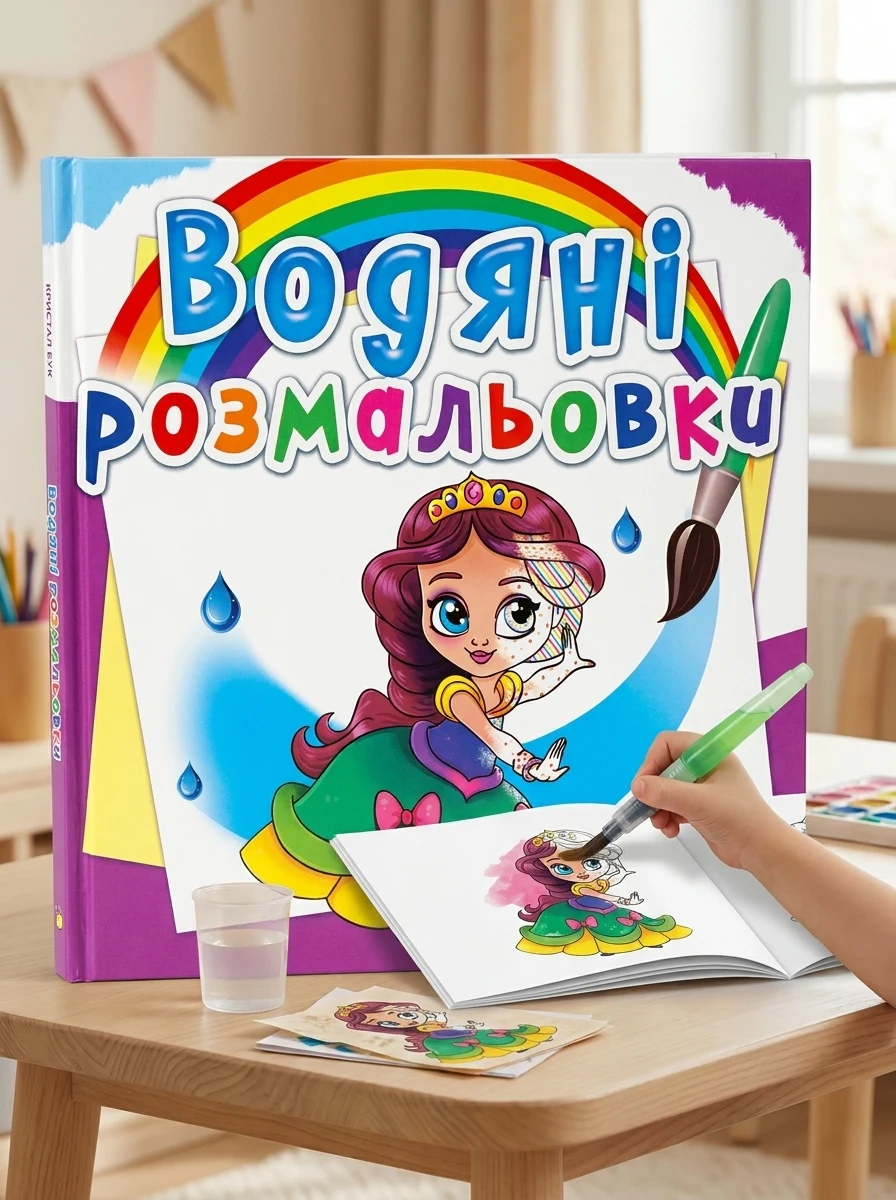 Водяні розмальовки. Принцеси на балу — Дитяча література