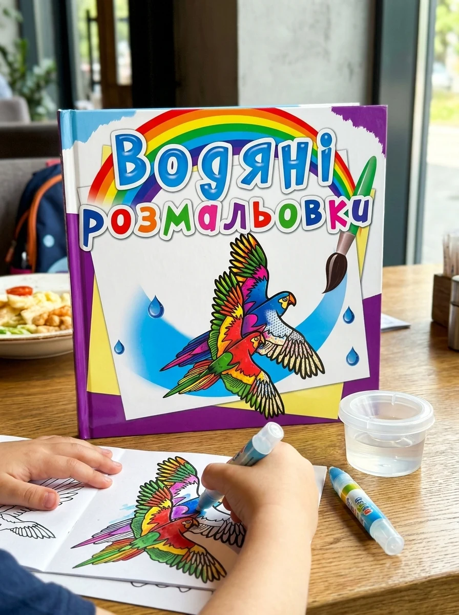 Водяні розмальовки. Птахи — Дитяча література