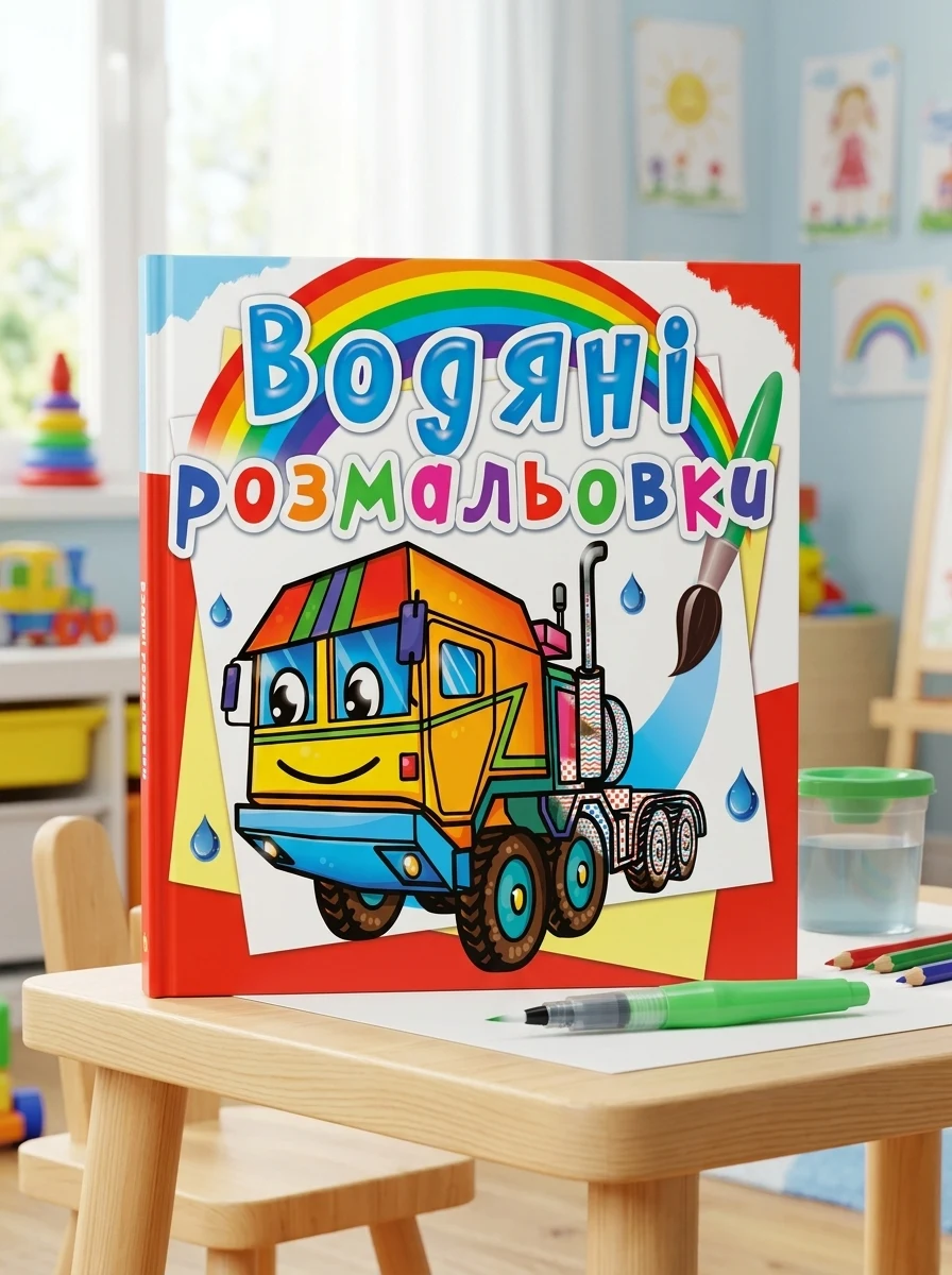 Водяні розмальовки. Тягачі — Дитяча література