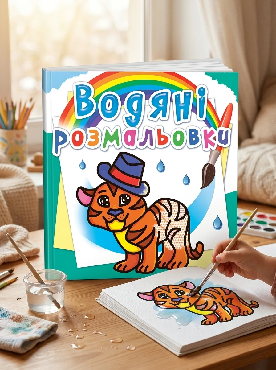 Водяні розмальовки. Тигря — Дитяча література