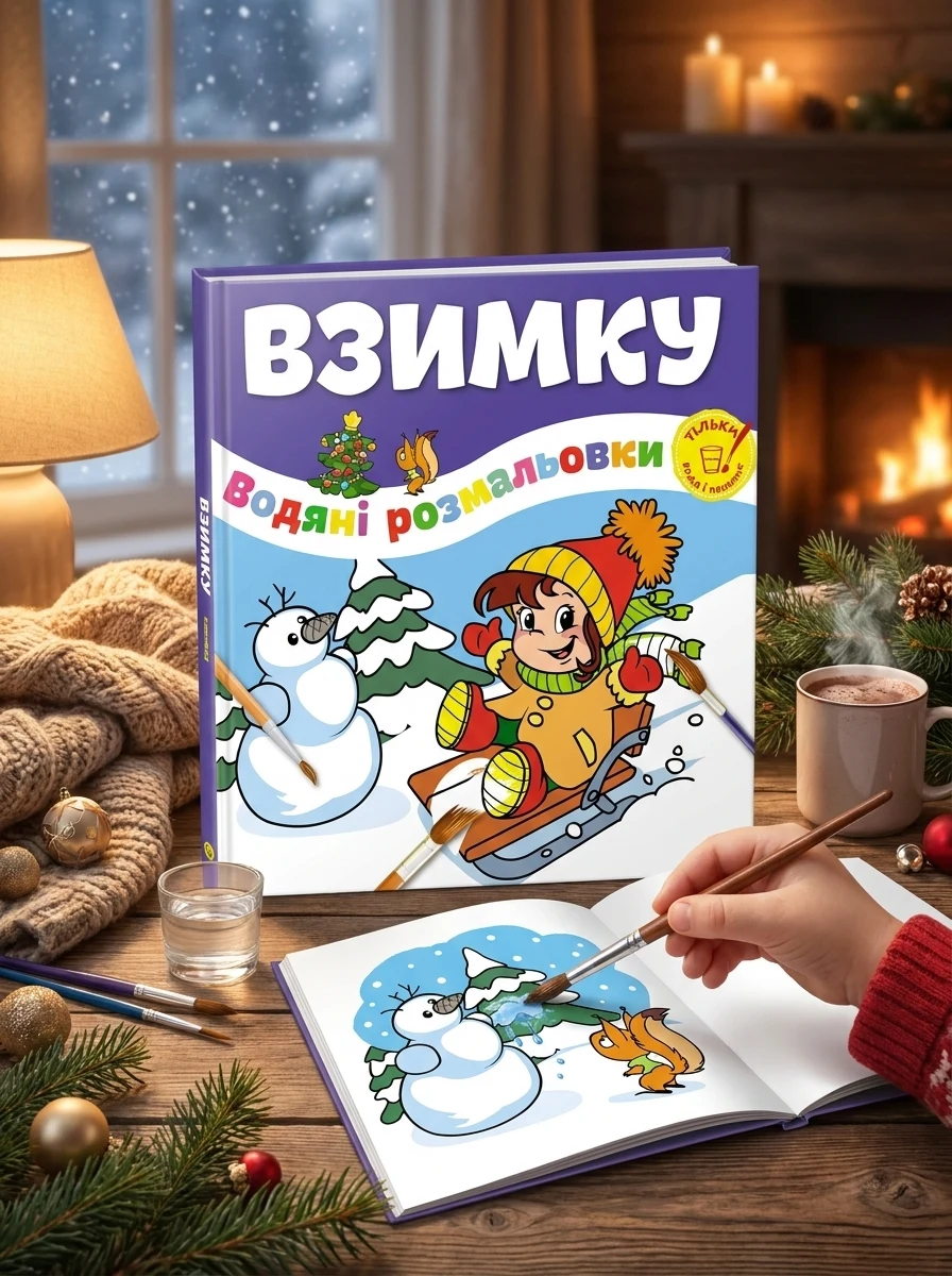 Водяні розмальовки. Взимку. Веселе свято — фото 2