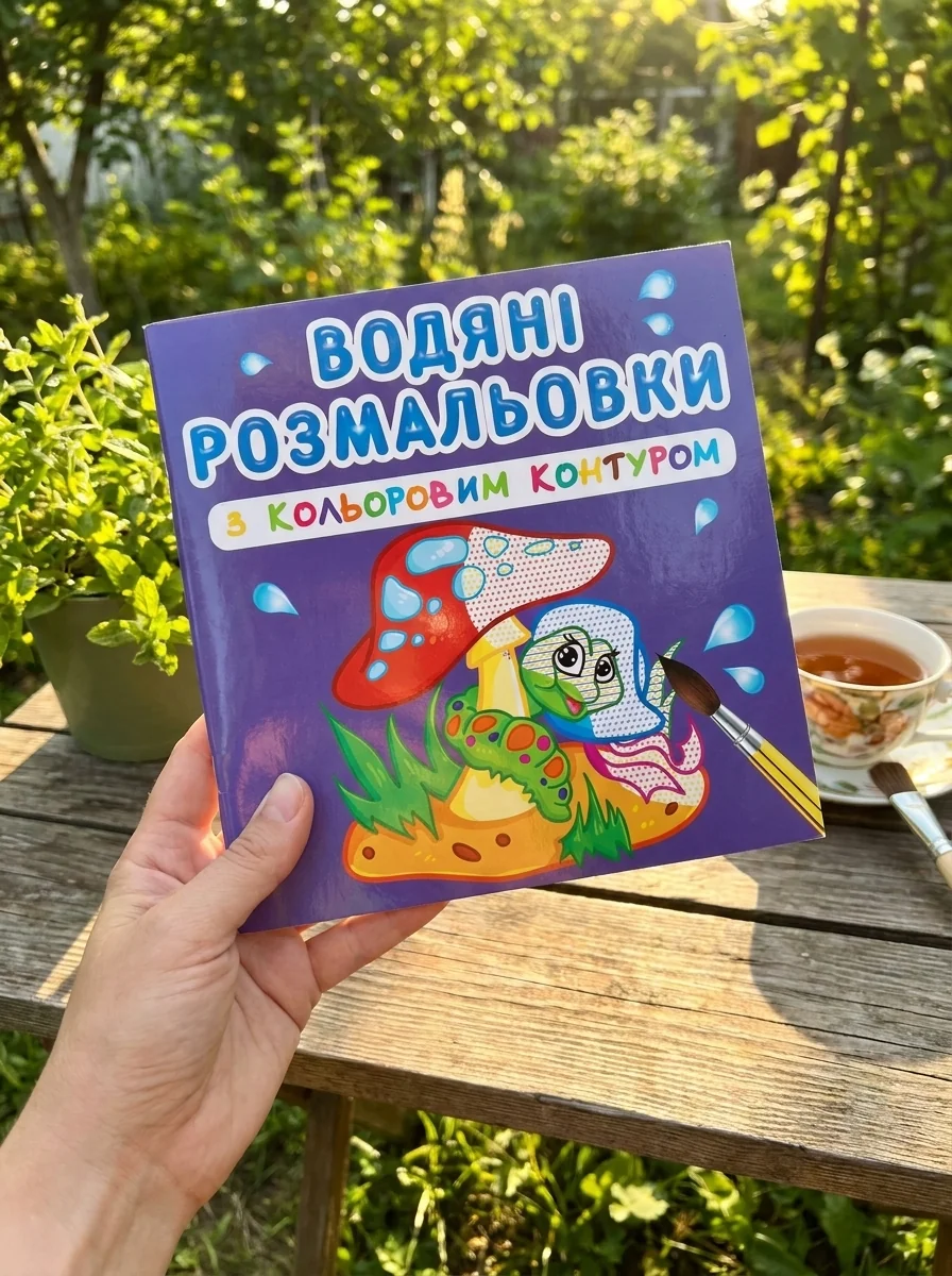 Водяні розмальовки з кольоровим контуром. У лісі, обкладинка