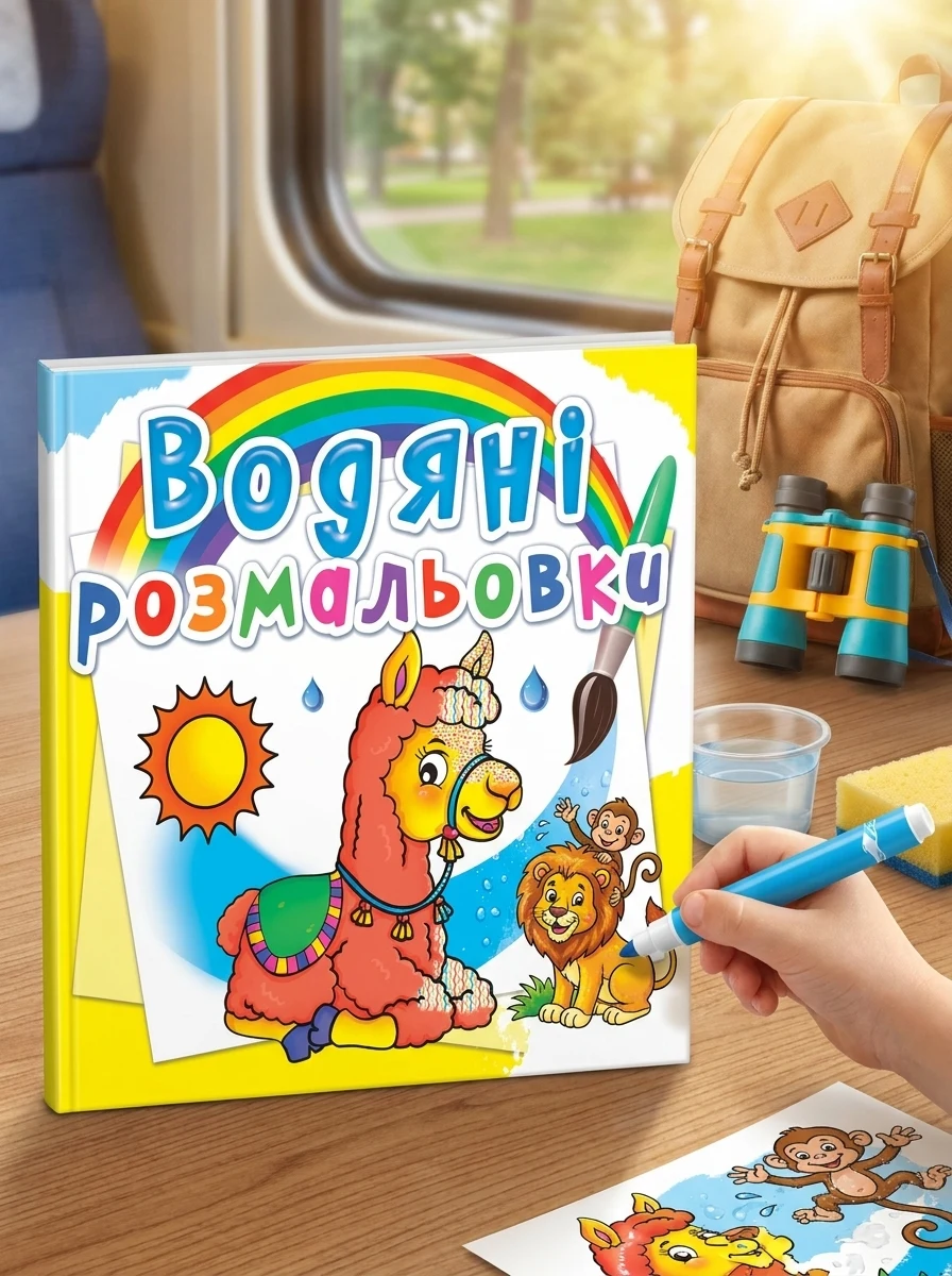Водяні розмальовки. Зоопарк — Дитяча література