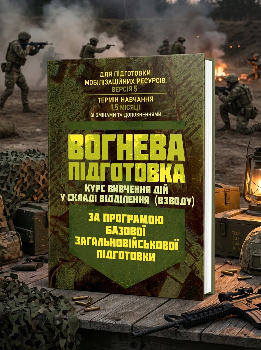 Вогнева підготовка (курс вивчення дій у складі відділення (взводу). За програмою базової загальновійськової підготовки (для підготовки мобілізаційних ресурсів, версія 5, термін навчання 1,5 м — фото 2