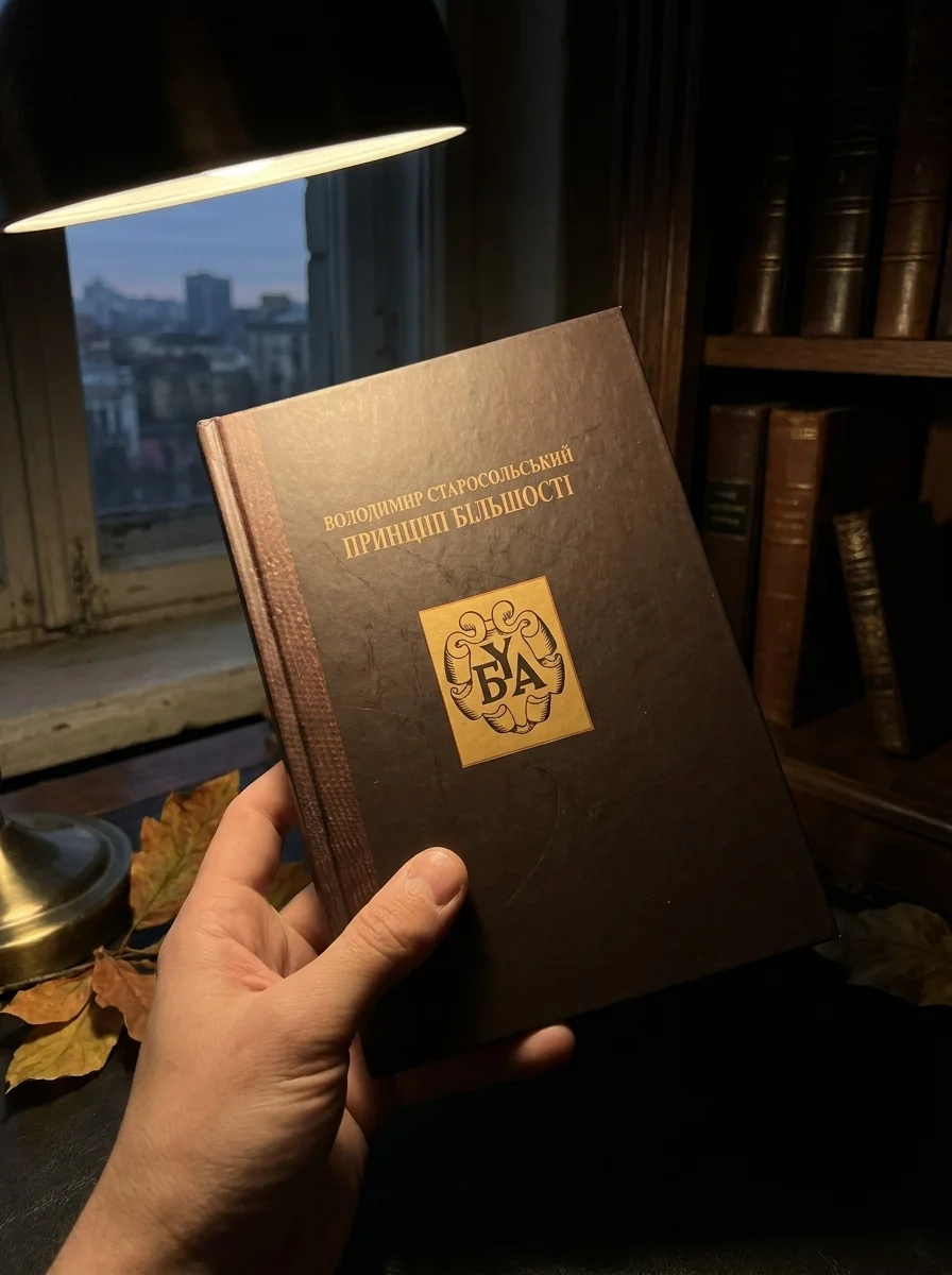 Володимир Старосольський. Принцип більшості, обкладинка