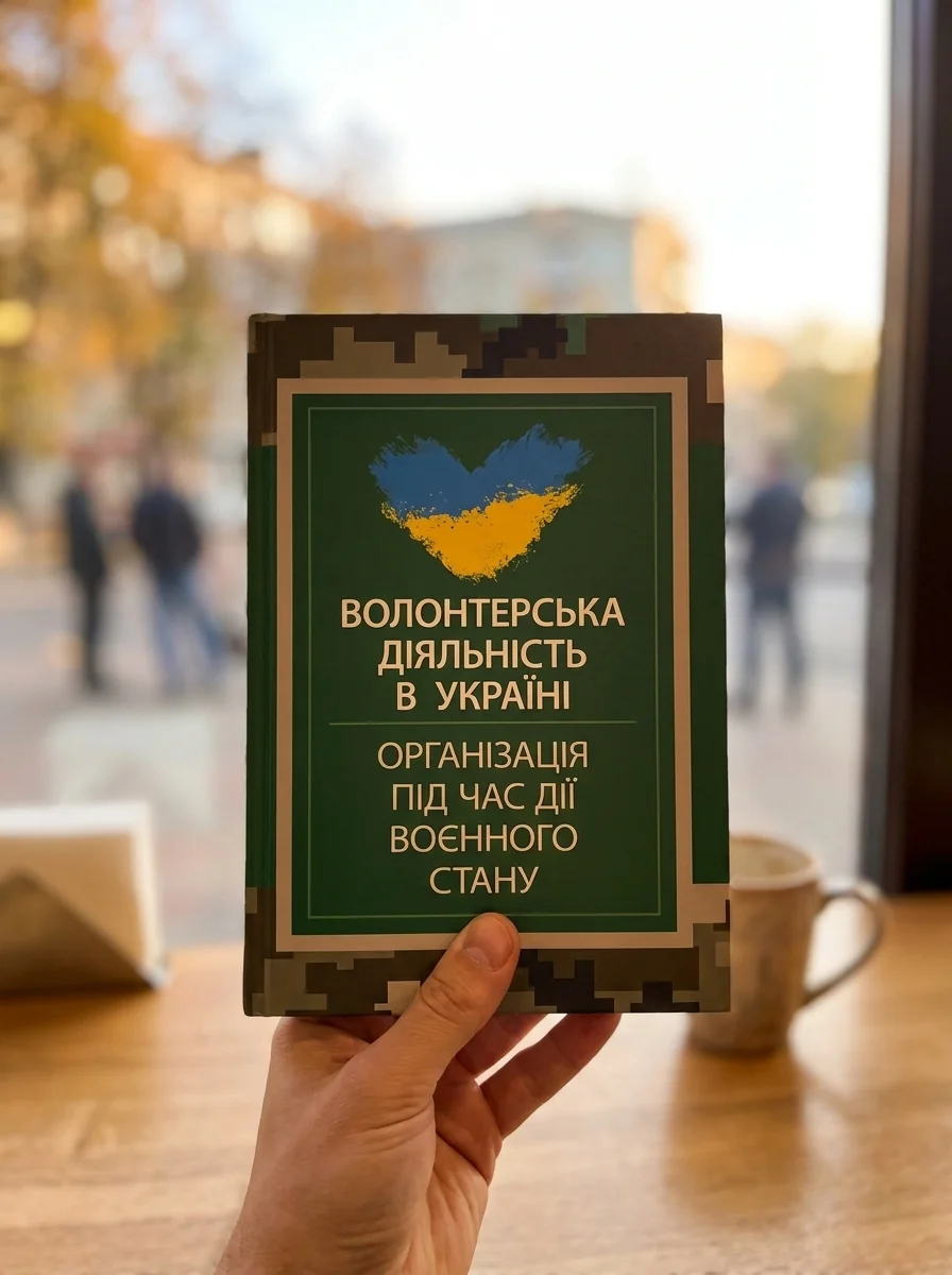 Волонтерська діяльність в Україні. Організація під час дії воєнного стану, обкладинка