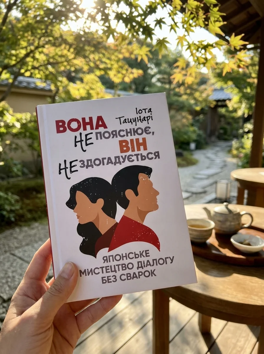 Вона не пояснює, він не здогадується. Японське мистецтво діалогу без сварок — Іота Тацунарі, обкладинка