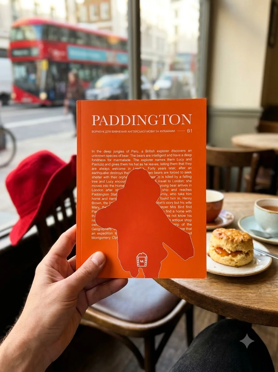 Воркбук для вивчення англійської мови по фільмах. Paddington. Рівень B1 — Вивчення мов